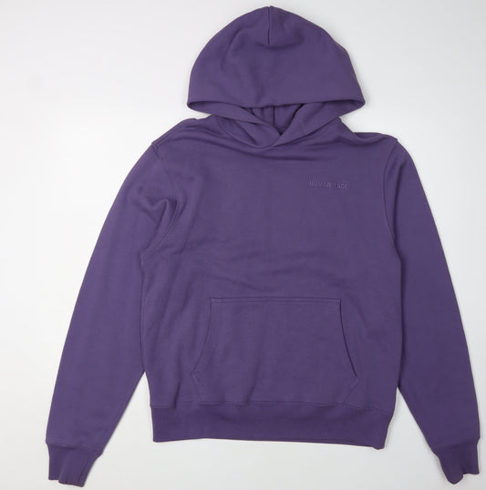 Additional front view of Adidas Men's Purple Pullover Hoodie S