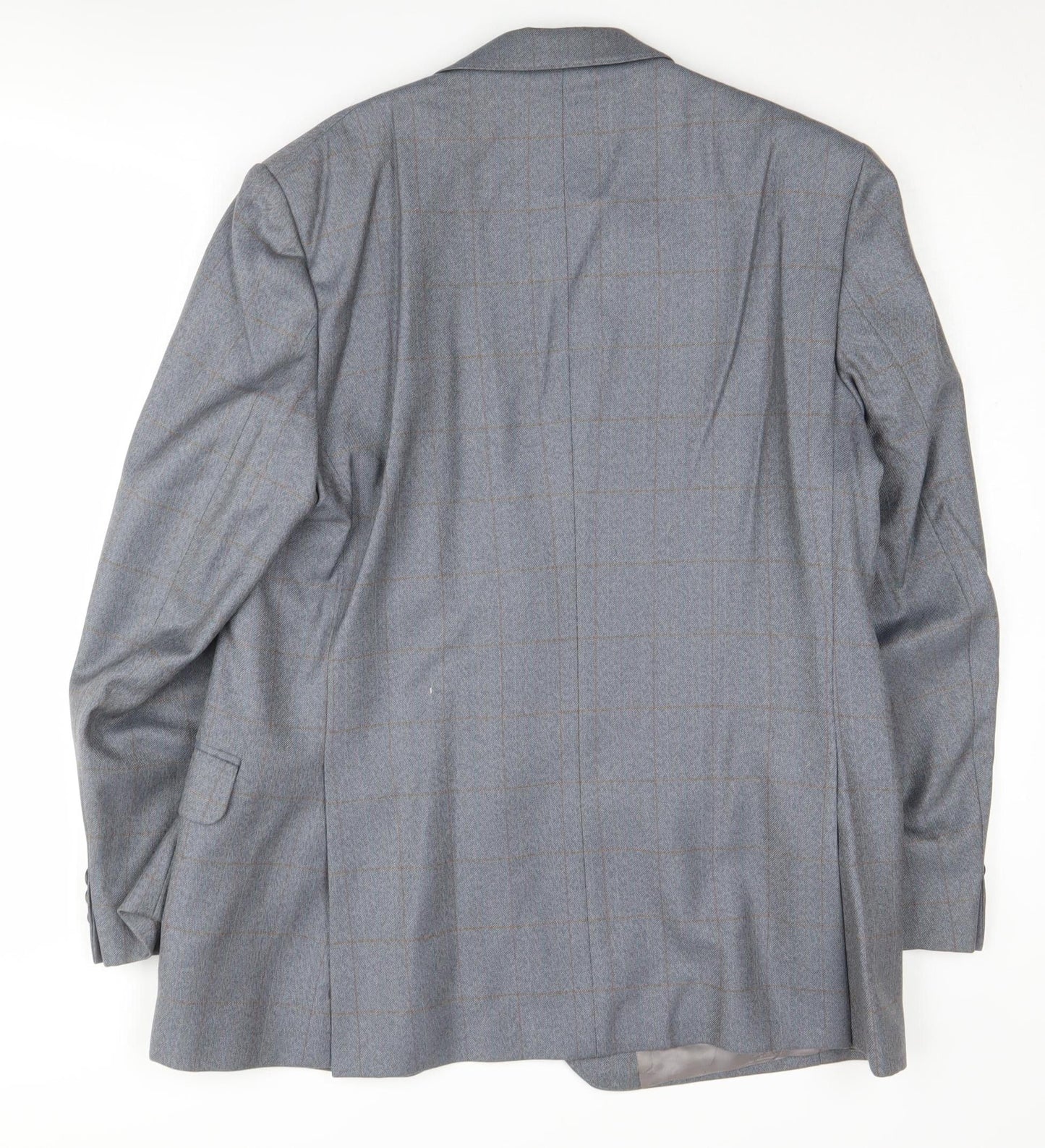 Magee Men's Grey Check Blazer, 40S, Classic Fit