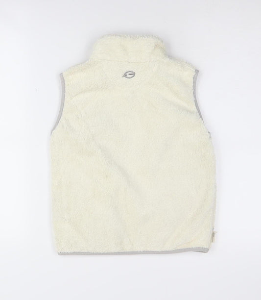 Sprayway Girls Ivory Fleece Gilet, Size 6-7, Casual Waistcoat