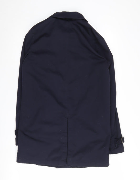 ASOS Men's Black XS Polyester Cotton Coat
