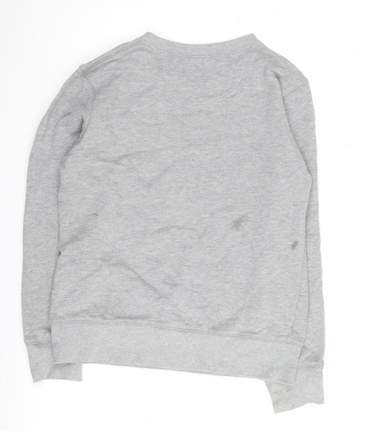 Converse Boys Grey Sweatshirt 12-13 Years Graphic Print Pullover
