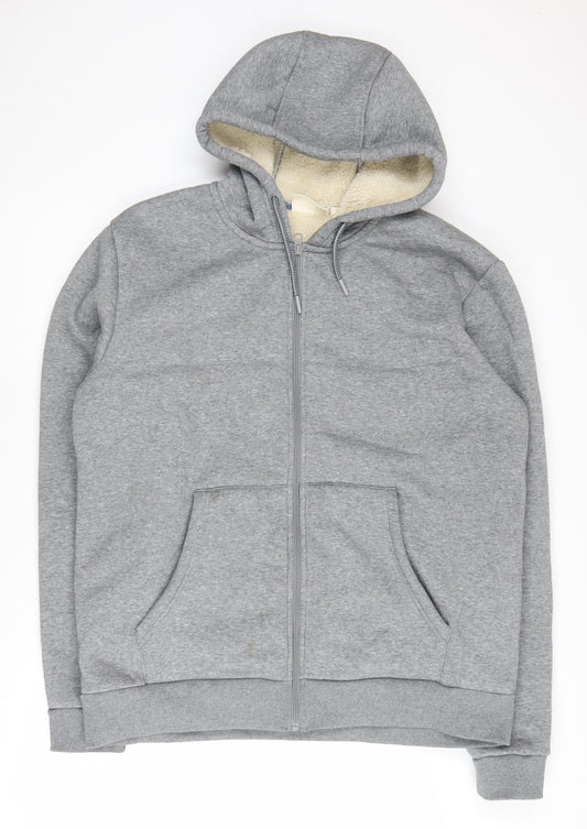 Mountain Warehouse Men's Grey XL Full Zip Hoodie