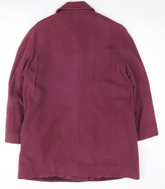 Eastex Women's Purple Wool Cashmere Coat Size 10