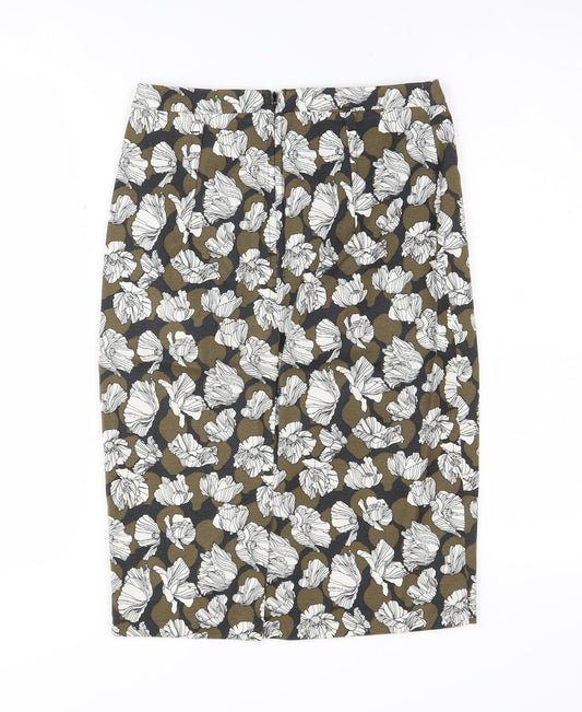 Jigsaw Women's Floral Pencil Skirt, Size 6, Multicoloured