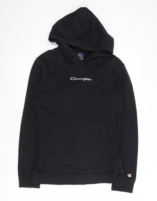 Teens UK L Regular Champion Black Pullover Hoodie