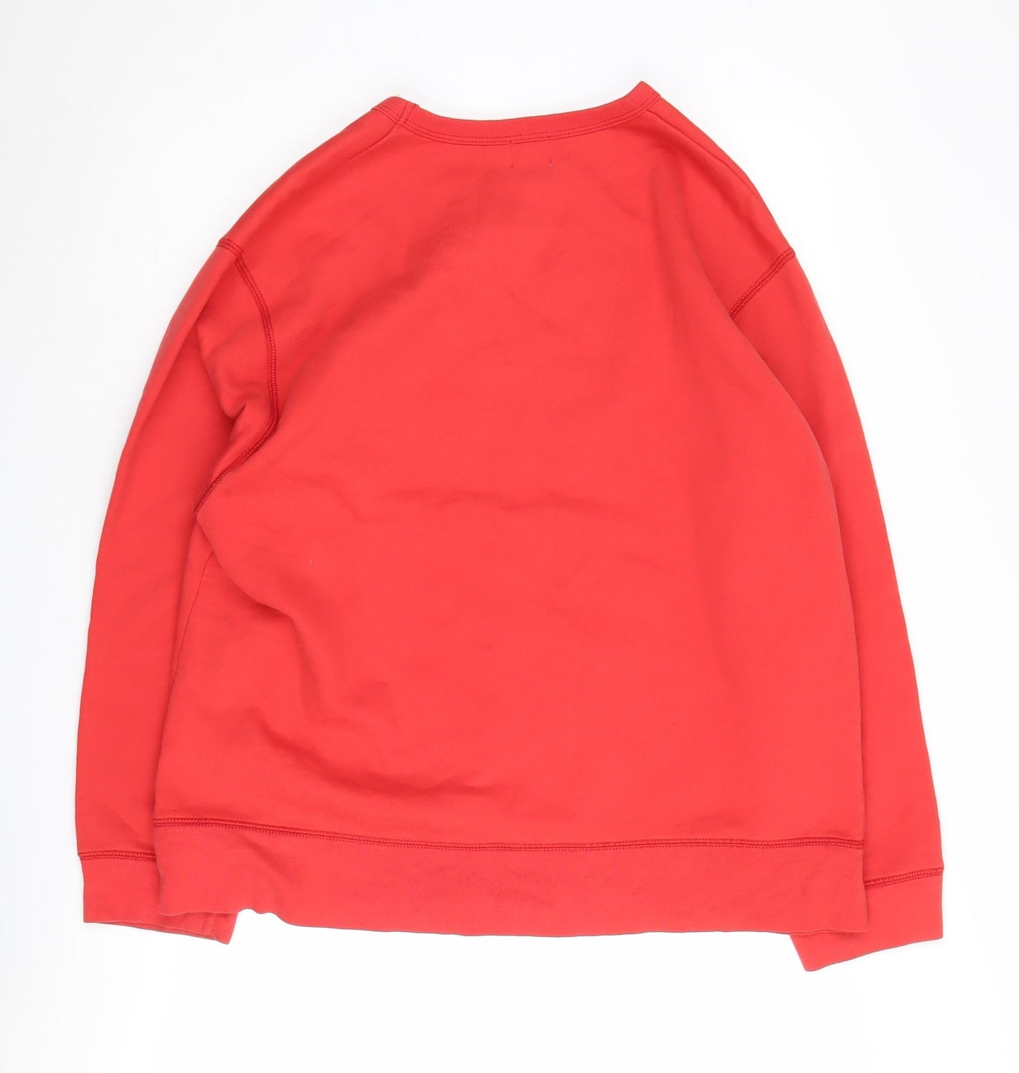 Calvin Klein Women's Red XL Logo Pullover Sweatshirt