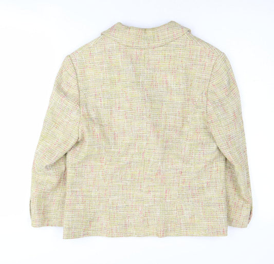 Viyella Women's Multicoloured Blazer Size 8 Regular Suit Jacket