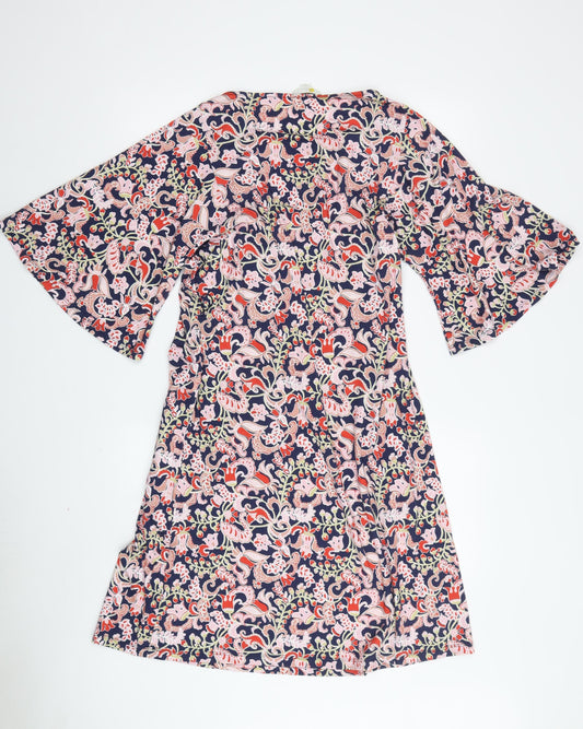 Boden Women's Multicoloured Floral Shift Dress Size 12