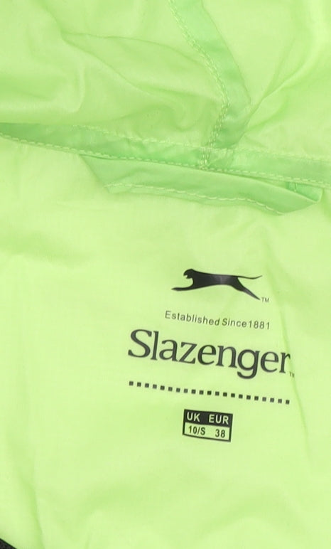 Slazenger Women's Green Windbreaker Jacket Size S