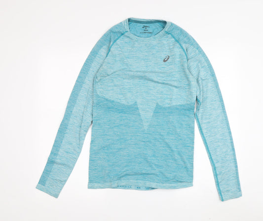 Asics Unisex Blue Long Sleeve Running T-Shirt M