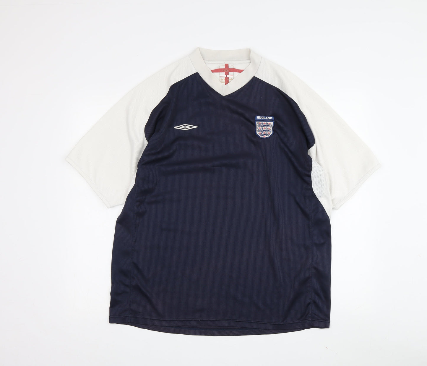 Umbro Men's Blue Football Jersey L, Raglan Sleeve