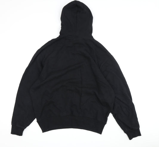 Collusion Men's Black Pullover Hoodie M with Logo