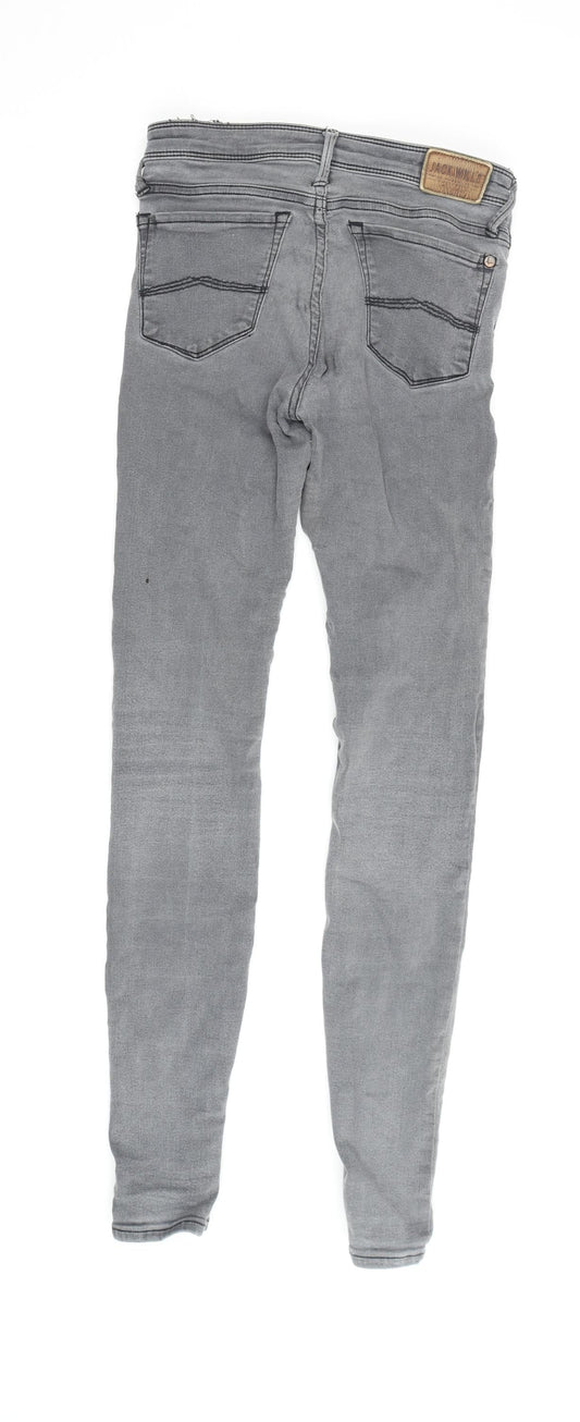 Jack Wills Men's Grey Skinny Jeans W26 L32