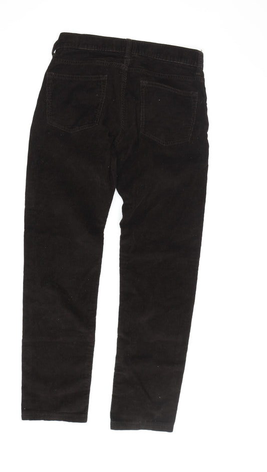 J.Crew Men's Black Slim Fit Corduroy Trousers - Size 28