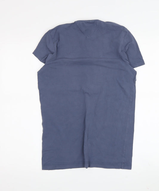 Tommy Hilfiger Men's Blue V-Neck T-Shirt, Size S