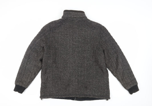 Marks and Spencer Men's Grey XL Full Zip Jumper