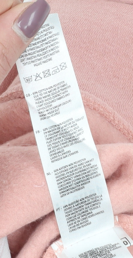 Firetrap Women's Pink Logo Pullover Sweatshirt Size 10