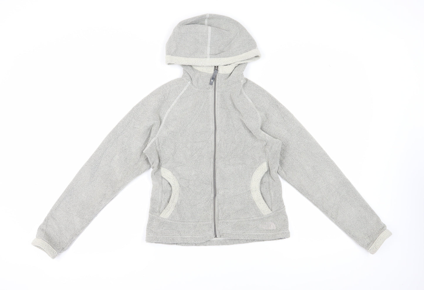 The North Face Women's Grey Hooded Jacket XS