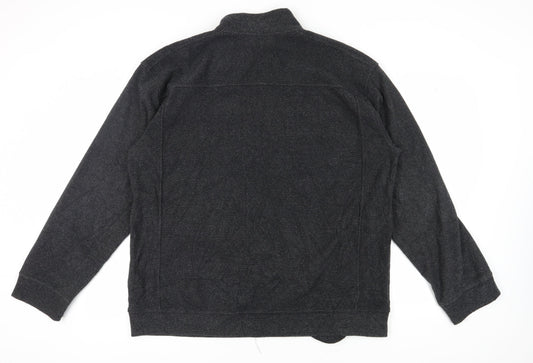 Chisel Men's Black 2XL Basic Fleece Jacket