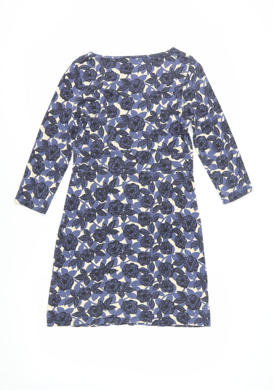 Boden Women's Blue Floral Shift Dress Size 10