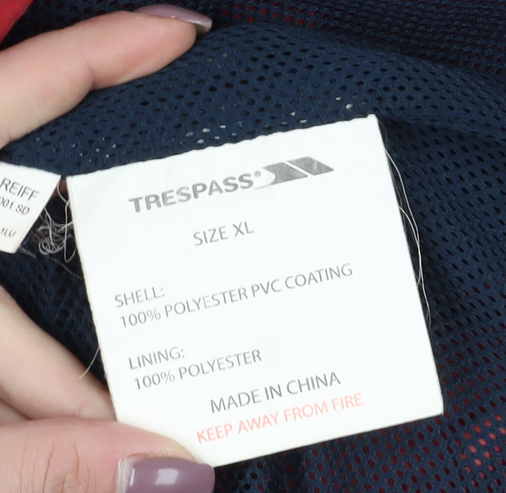 Trespass Men's Red XL Waterproof Parka Jacket