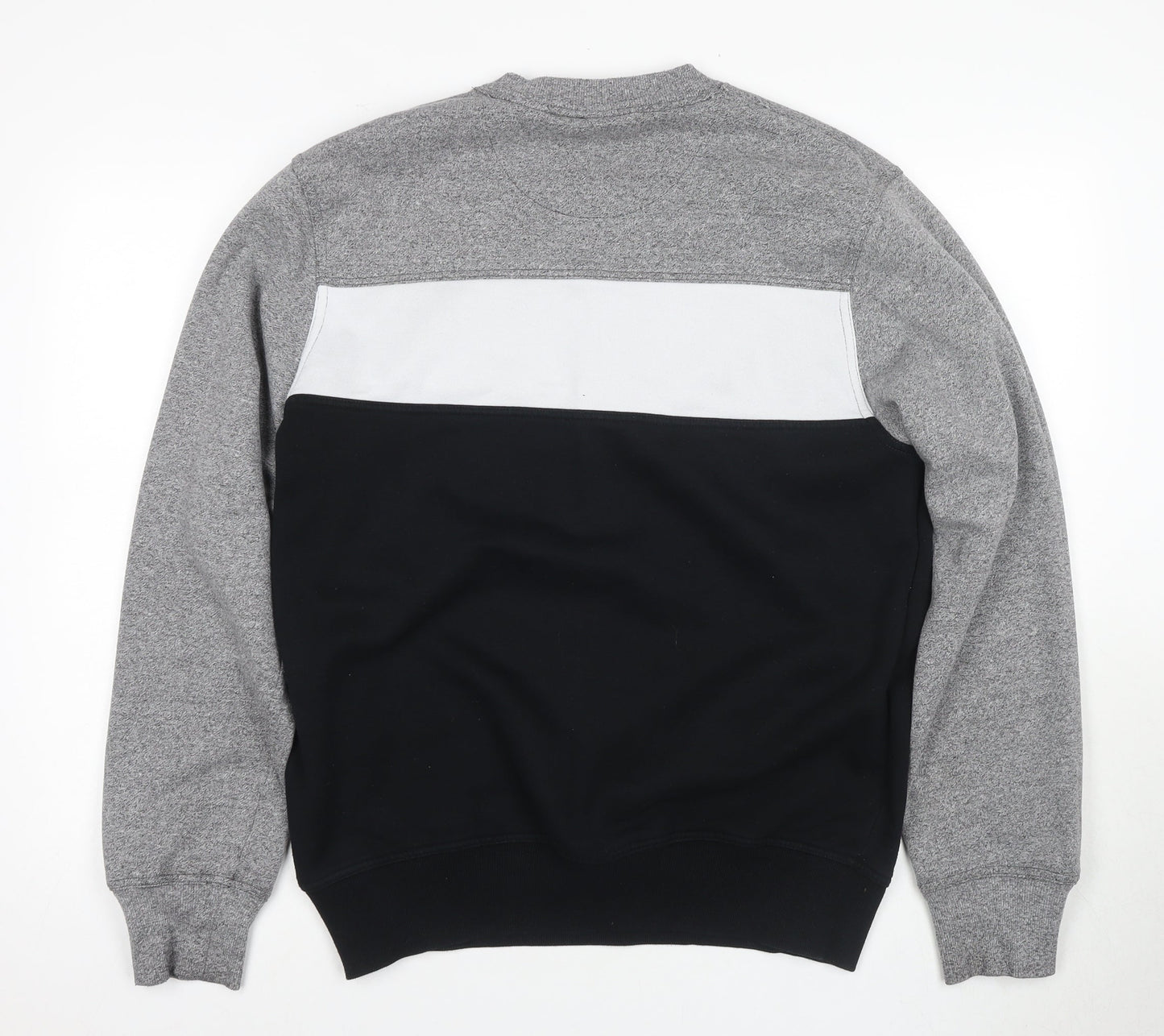 McKenzie Men's Grey Black Logo Sweatshirt L