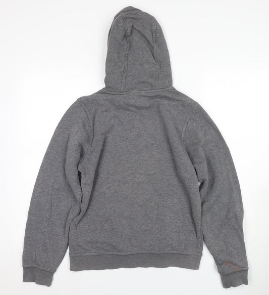 Nike Men's Grey Logo Pullover Hoodie S