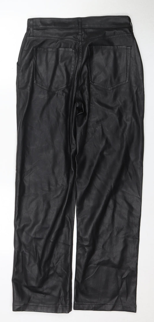 Hollister Women's Black High-Rise Trousers, Size 29