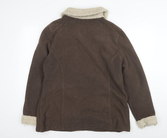 Craghoppers Women's Brown Fleece Motorcycle Jacket UK 20