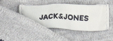 Jack & Jones Men's Grey 2XL Polo Shirt