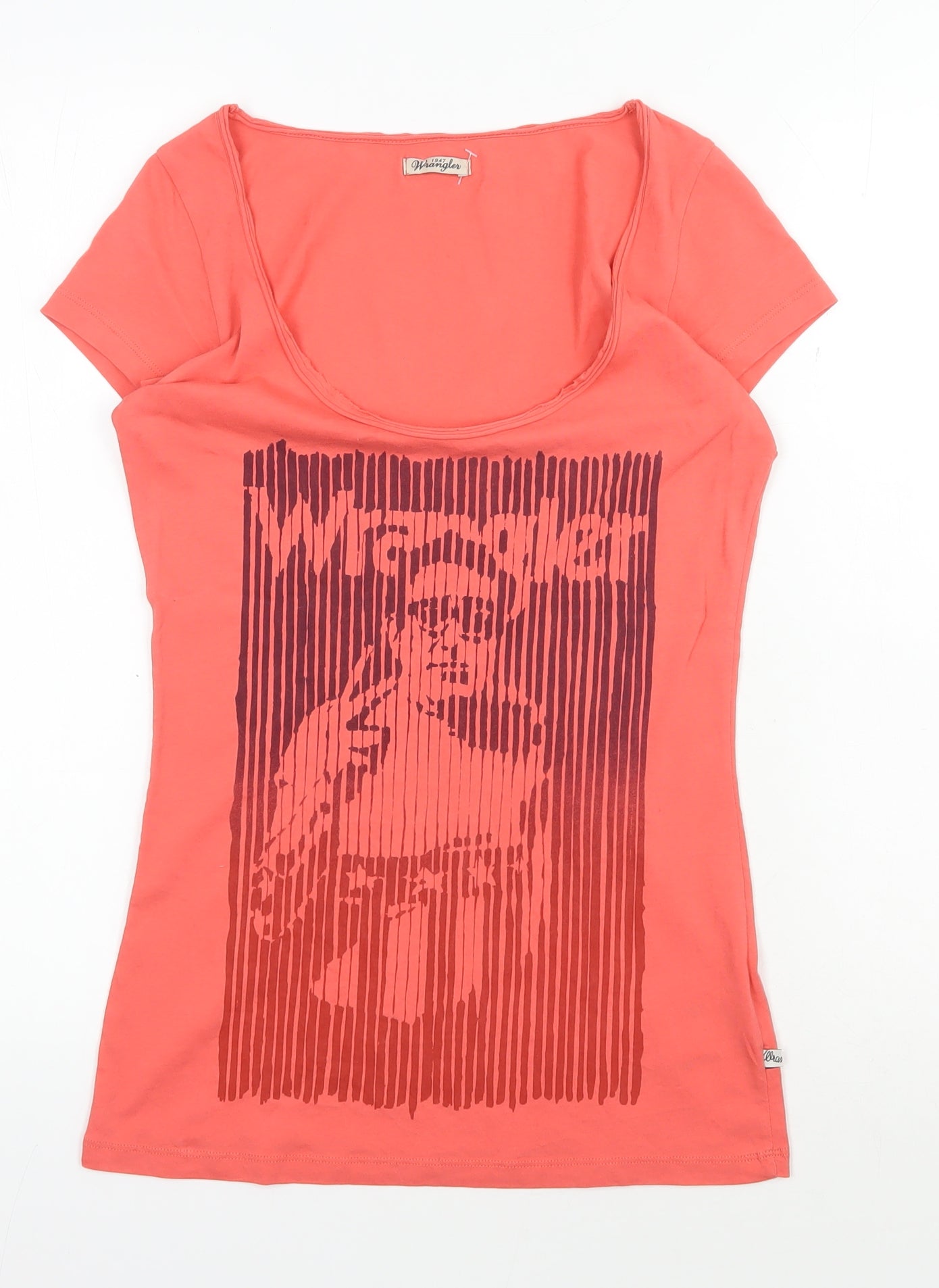 Wrangler Women’s Red Scoop Neck T-Shirt S
