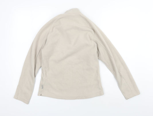 Quechua Women's Beige Henley Fleece Sweatshirt, Size 12