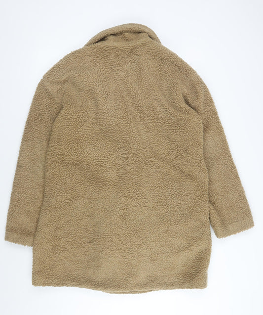 PrettyLittleThing Women's Beige Pea Coat Size 10