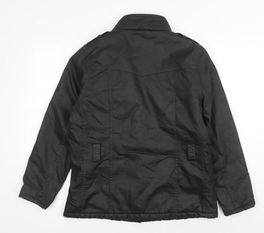 Marks and Spencer Women's Black Motorcycle Jacket Size 14