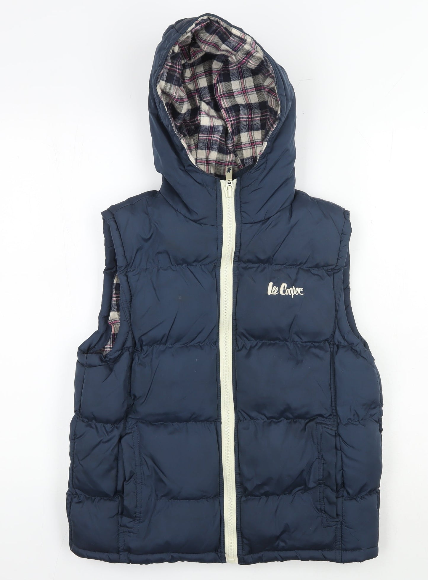 Lee Cooper Women's Blue Hooded Waistcoat Size 12