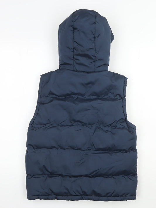 Lee Cooper Women's Blue Hooded Waistcoat Size 12