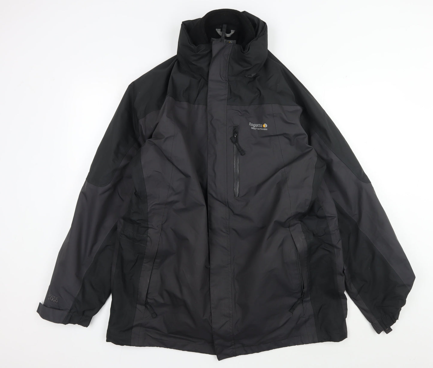Regatta Men's Black Mid-Length Jacket, Size L