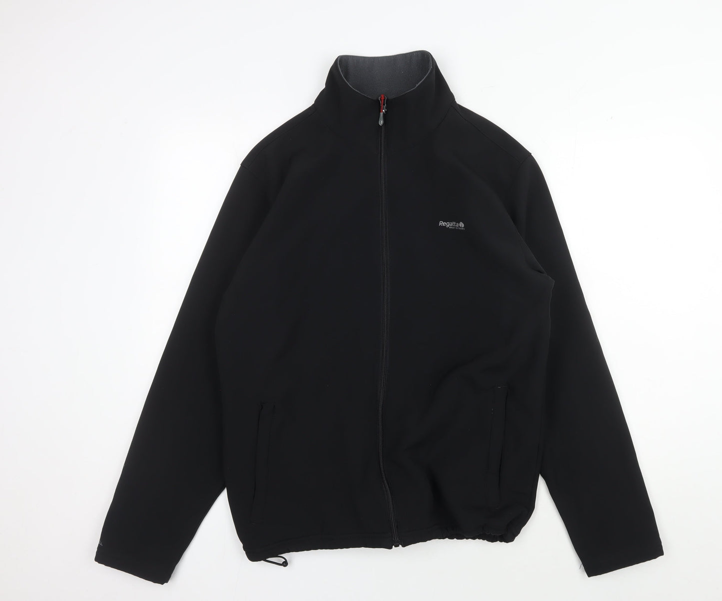 Regatta Men's Black Softshell Jacket L Full Zip Casual