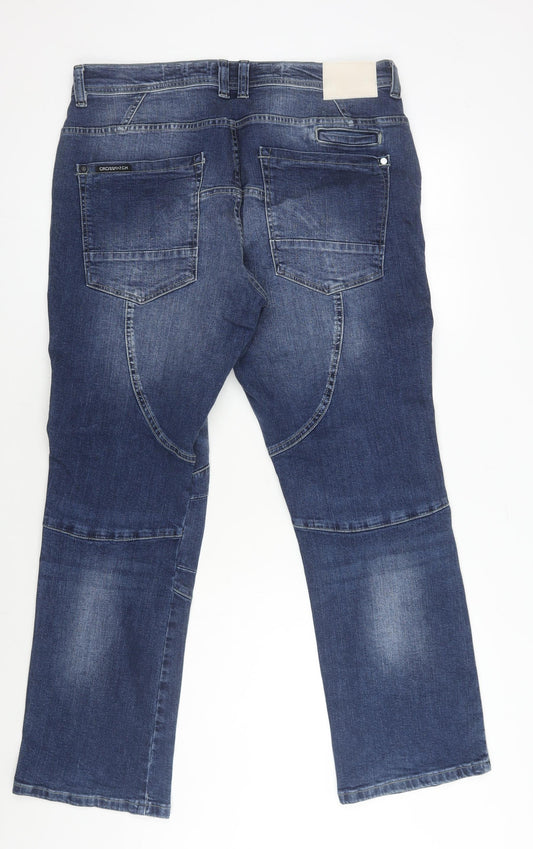Crosshatch Men's Blue Straight Jeans 36 S