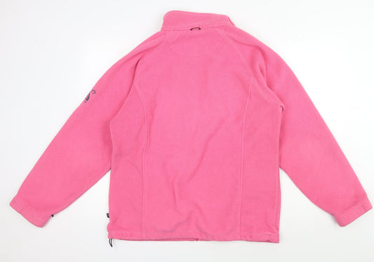 Jack Murphy Women's Pink Fleece Jacket, Size 14