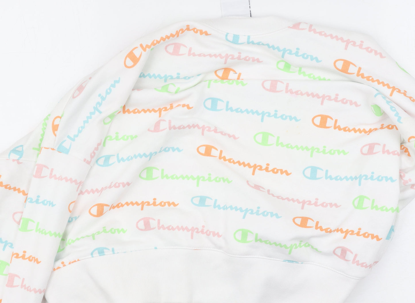 Champion Unisex White Pullover Sweatshirt M