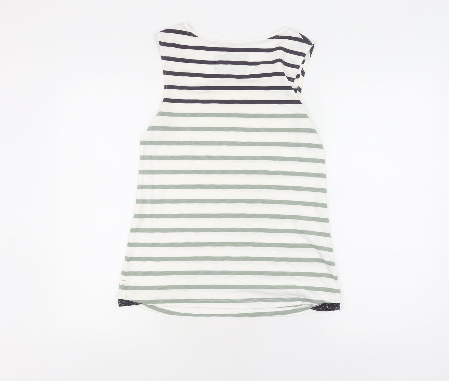 White Stuff Women's Multicolour Striped Cotton Tank