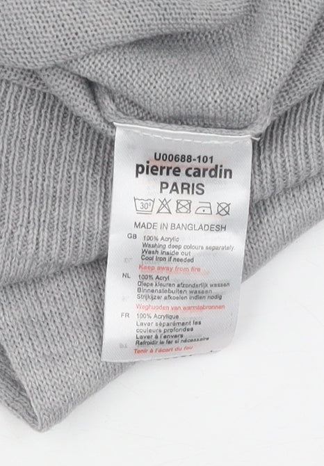 Pierre Cardin Men's Grey Henley Jumper M
