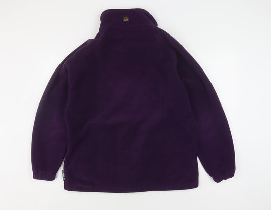TOG 24 Women's Purple Fleece Jacket, M - Stylish & Warm