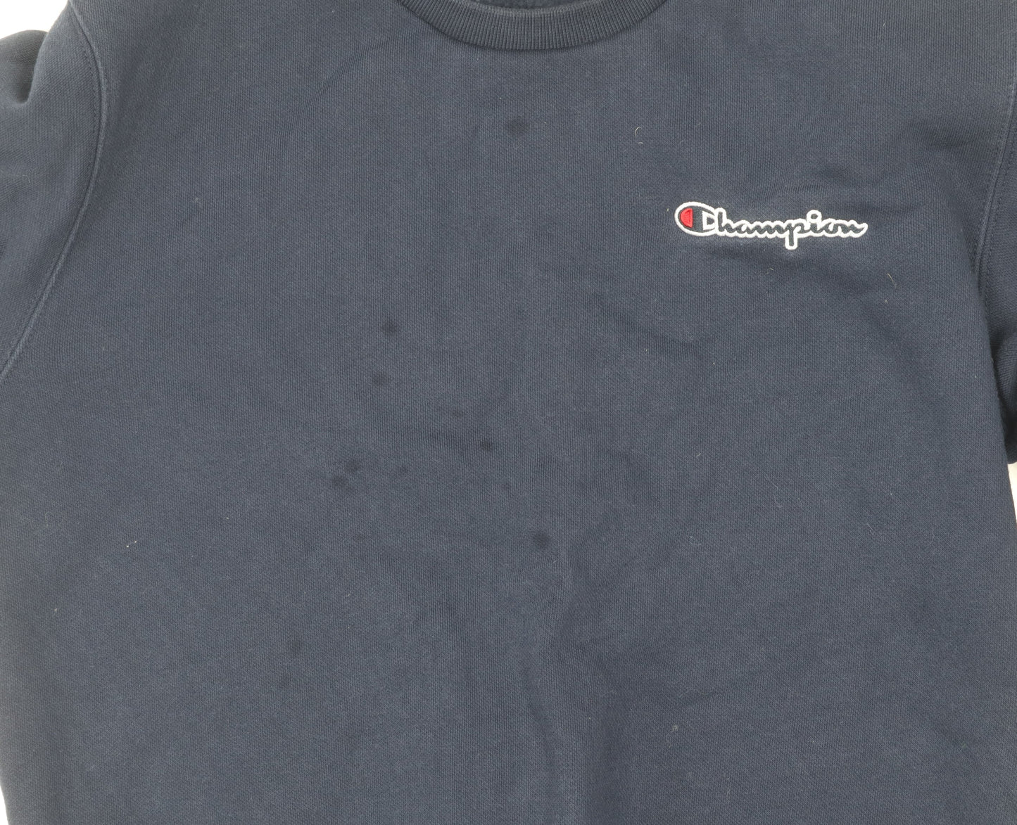 Champion Blue Unisex Sweatshirt Small Pullover Logo