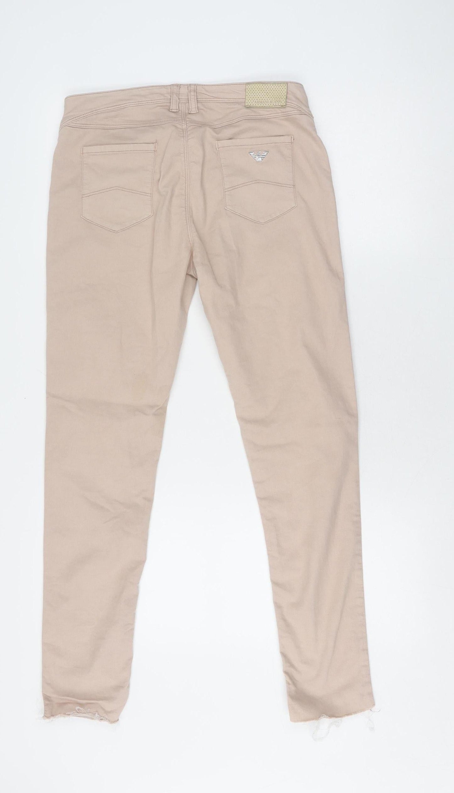 Armani Women's Beige Slim Straight Jeans - Size 2