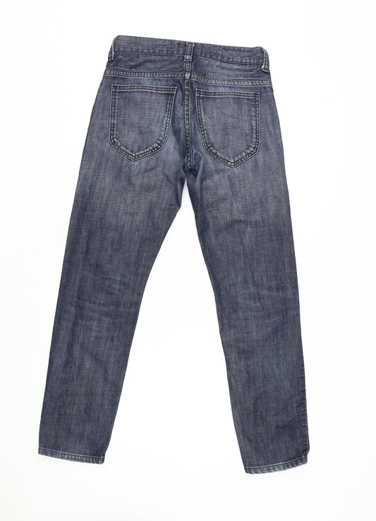 Marks and Spencer Men's Blue Straight Leg Jeans M