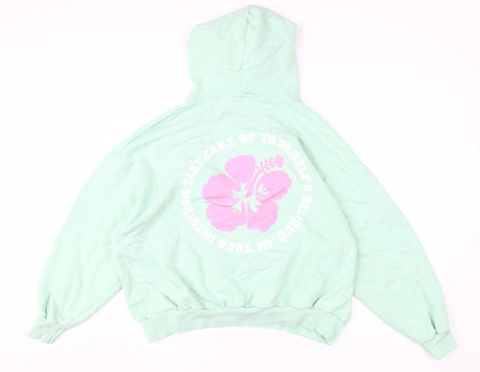 Pacific Republic Teens Green Pullover Hoodie M