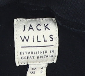 Jack Wills Women's Black Jogger Trousers Size 6