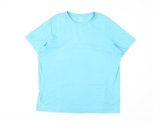 Lands' End Women's Blue Cotton Basic T-Shirt Size 16